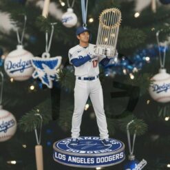 Dodgers World Series Champions 2025 Baseball Ornaments 4