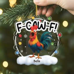 F-Caw-F Personalized Christmas Ornaments