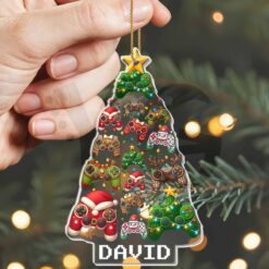 Gamer Holiday Christmas Tree Acrylic Ornament 3