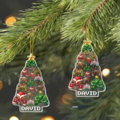 Gamer Holiday Christmas Tree Acrylic Ornament 4