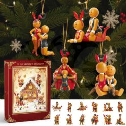 Gingerbread couple Christmas Arrival Holiday Advent Calendar Gingerbread couple Christmas Arrival Holiday Advent Calendar