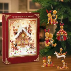 Gingerbread couple Christmas Arrival Holiday Advent Calendar
