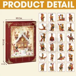 Gingerbread couple Christmas Arrival Holiday Advent Calendar 3