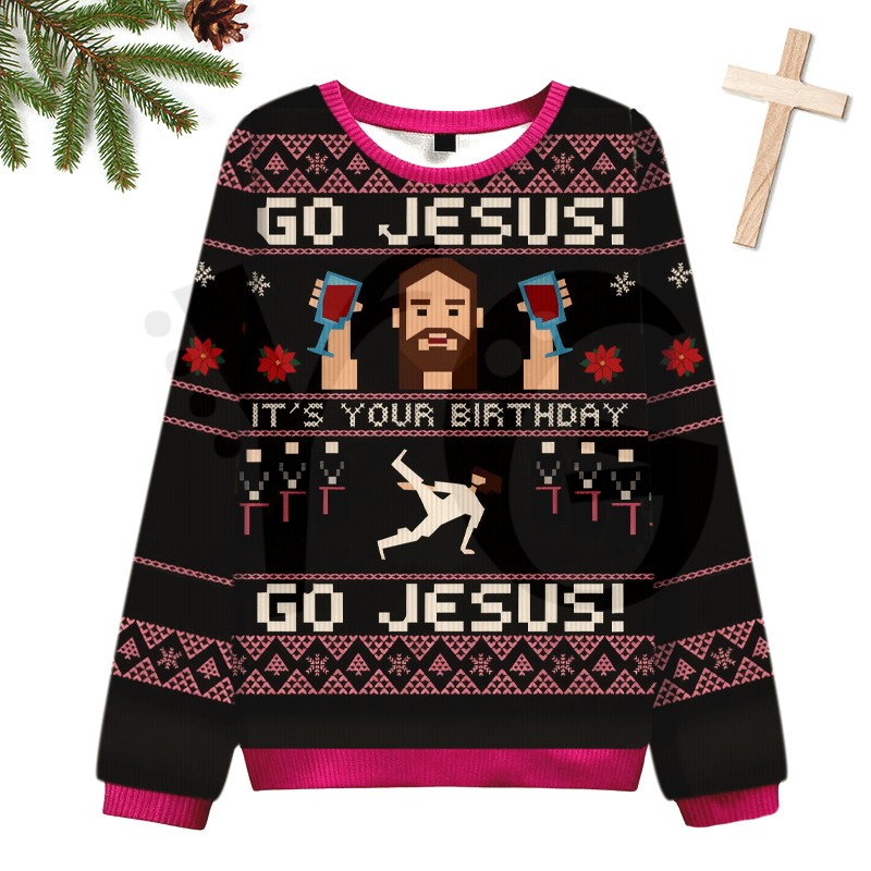 Its Your Birthday Go Jesus 2025 Limited Edition Sweater Its Your Birthday Go Jesus 2025 Limited Edition Sweater