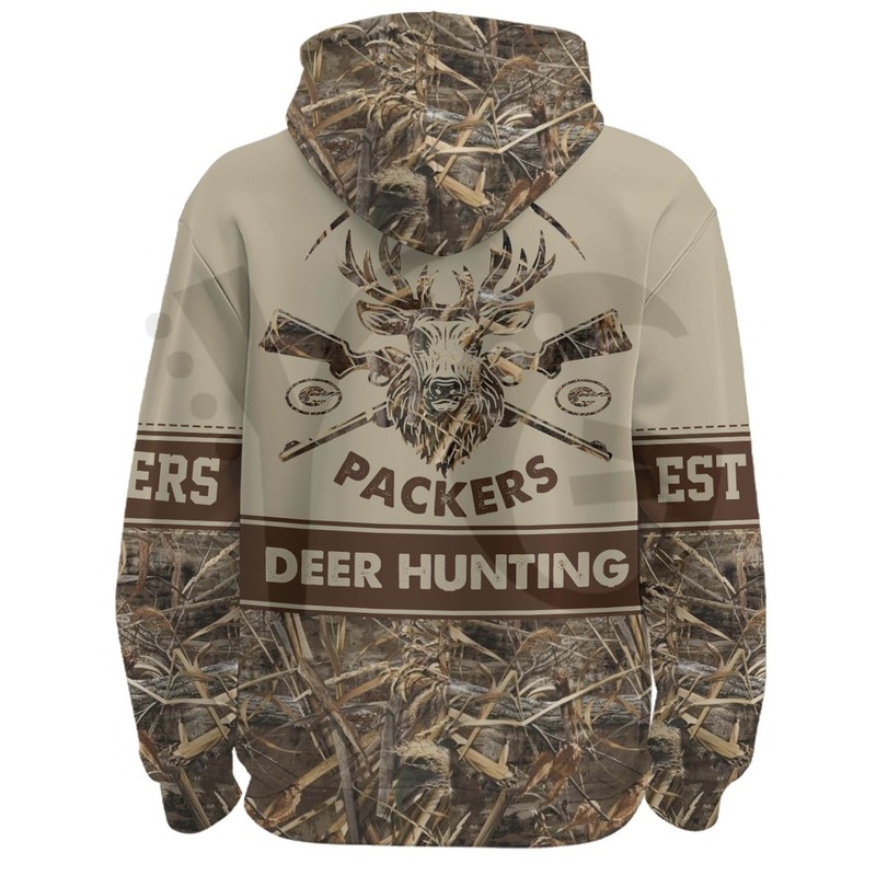 Green Bay Packers Deer Hunting Personalized Hoodie Green Bay Packers Deer Hunting Personalized Hoodie