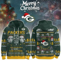 Green Bay Packers Star Wars x Merry Christmas 2025 Limited Hoodie