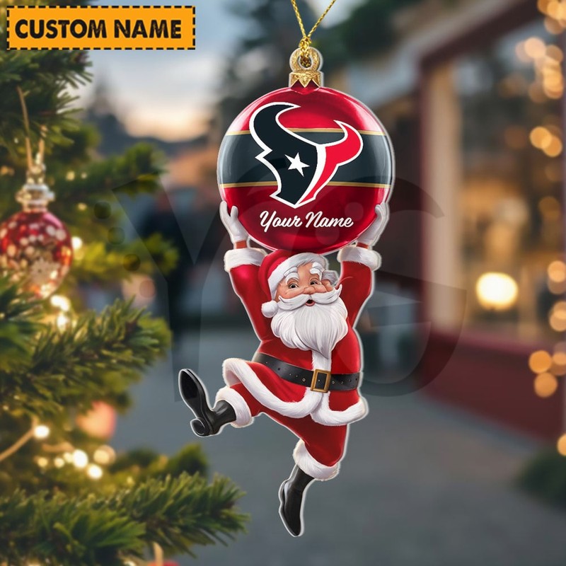 Houston Texans NFL Personalized Christmas Limited Acrylic Ornament Houston Texans NFL Personalized Christmas Limited Acrylic Ornament