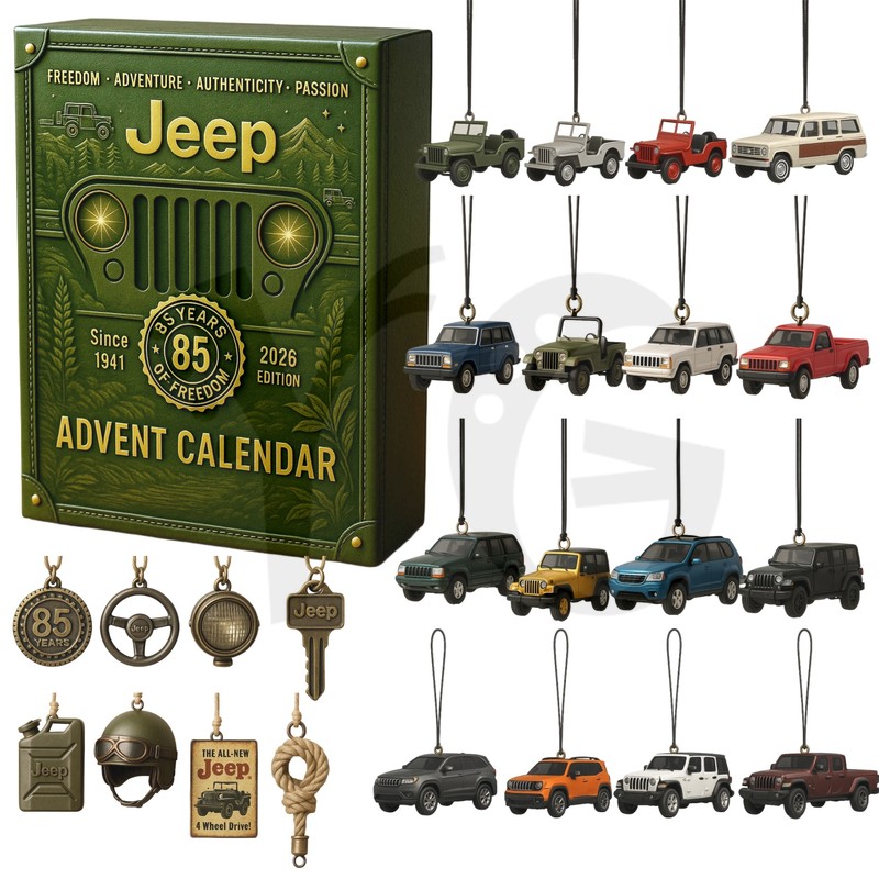 Jeep 85th Anniversary Ornaments Advent Calendar Jeep 85th Anniversary Ornaments Advent Calendar