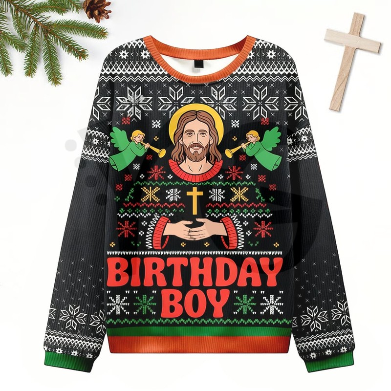 Jesus Birthday Boy Limited Edition Sweater Jesus Birthday Boy Limited Edition Sweater
