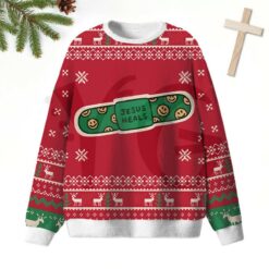 Jesus Heals Red Smile Christian Limited Edition Sweater Jesus Heals Red Smile Christian Limited Edition Sweater