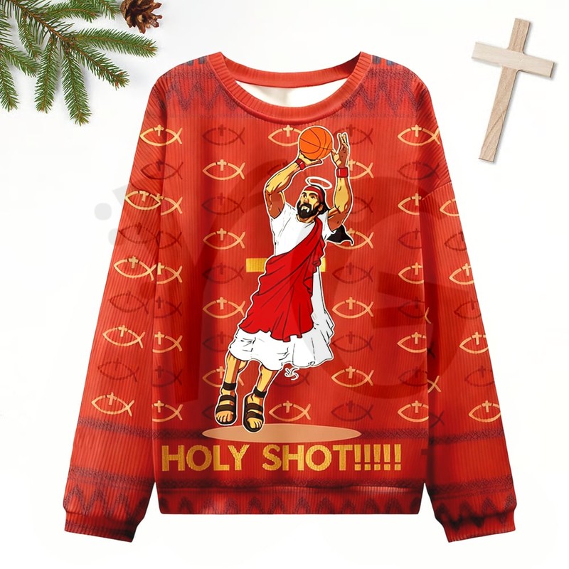 Jesus Holy Shot Limited Edition Christmas Sweater Jesus Holy Shot Limited Edition Christmas Sweater