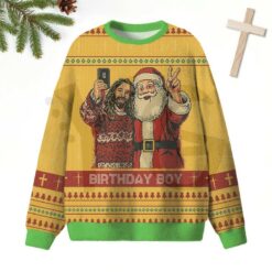 Jesus Santa Birthday Boy Christian 2026 Limited Edition Sweater Jesus Santa Birthday Boy Christian 2026 Limited Edition Sweater