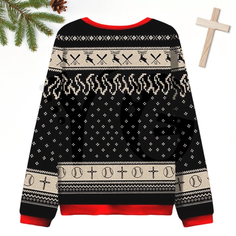Jesus Saves Christmas Baseball 2025 Limited Edition Sweater Jesus Saves Christmas Baseball 2025 Limited Edition Sweater