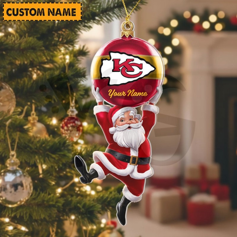 Kansas City Chiefs NFL Personalized Christmas Limited Acrylic Ornament Kansas City Chiefs NFL Personalized Christmas Limited Acrylic Ornament