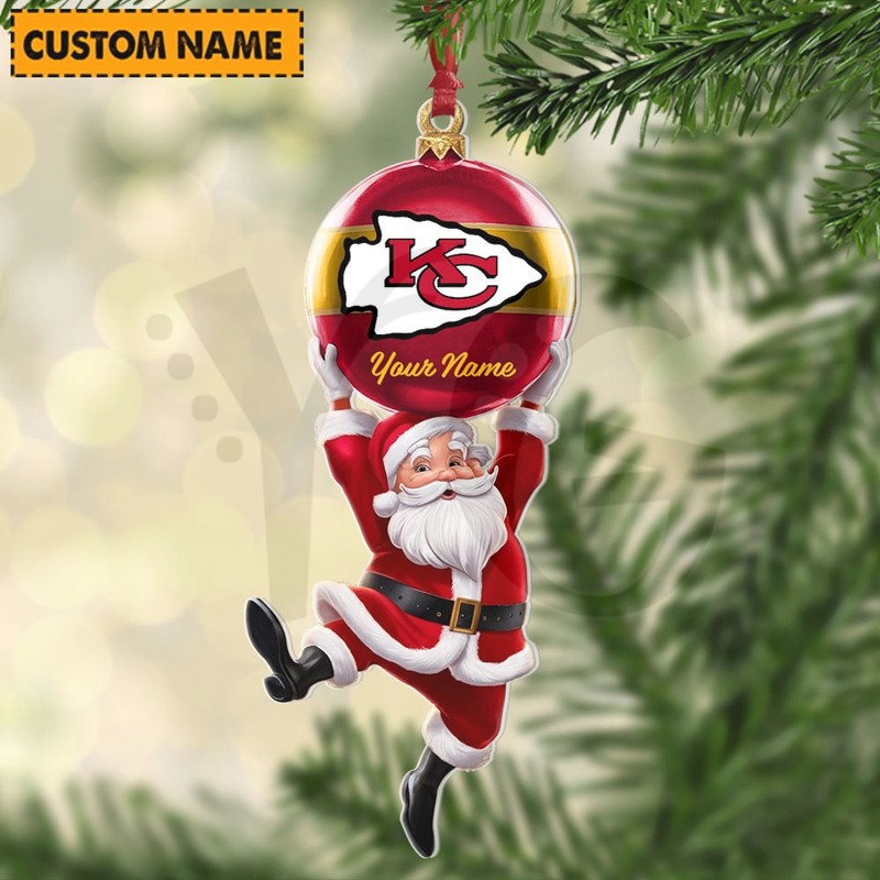 Kansas City Chiefs NFL Personalized Christmas Limited Acrylic Ornament Kansas City Chiefs NFL Personalized Christmas Limited Acrylic Ornament