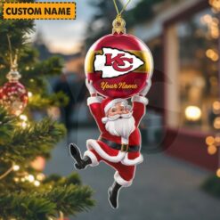 Kansas City Chiefs NFL Personalized Christmas Limited Acrylic Ornament 3