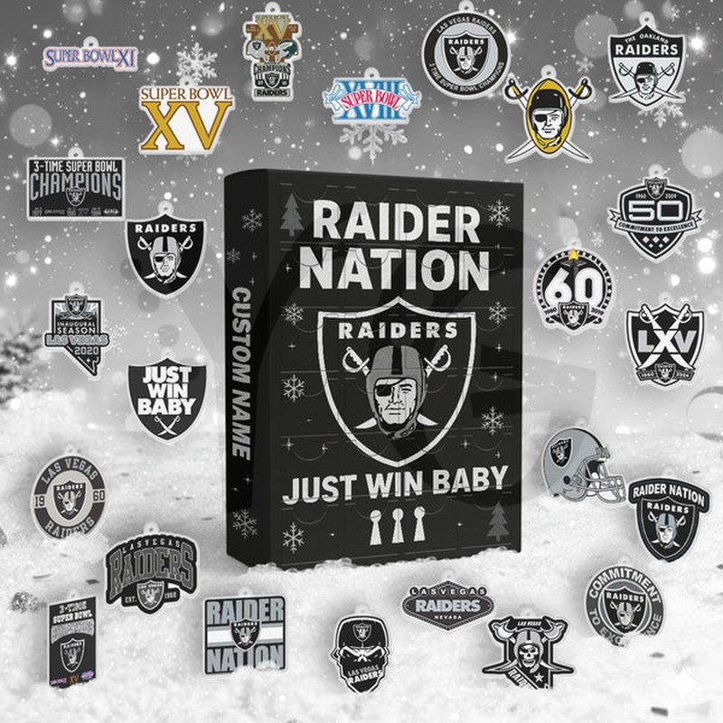 Las Vegas Raiders Just Win Baby Advent Calendar Las Vegas Raiders Just Win Baby Advent Calendar