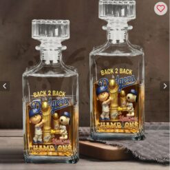 Los Angeles Dodgers Back-to-Back World Series Champions Whiskey Decanter Set