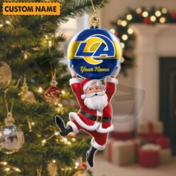 Los Angeles Rams NFL Personalized Christmas Limited Acrylic Ornament Los Angeles Rams NFL Personalized Christmas Limited Acrylic Ornament