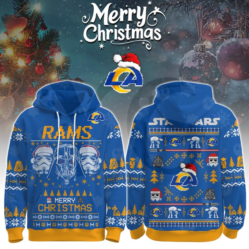 Los Angeles Rams Star Wars x Merry Christmas 2025 Limited Hoodie Los Angeles Rams Star Wars x Merry Christmas 2025 Limited Hoodie