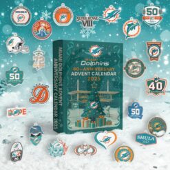 Miami Dolphins Personalized Christmas Advent Calendar Miami Dolphins Personalized Christmas Advent Calendar