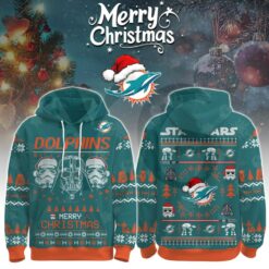 Miami Dolphins Star Wars x Merry Christmas 2025 Limited Hoodie Miami Dolphins Star Wars x Merry Christmas 2025 Limited Hoodie