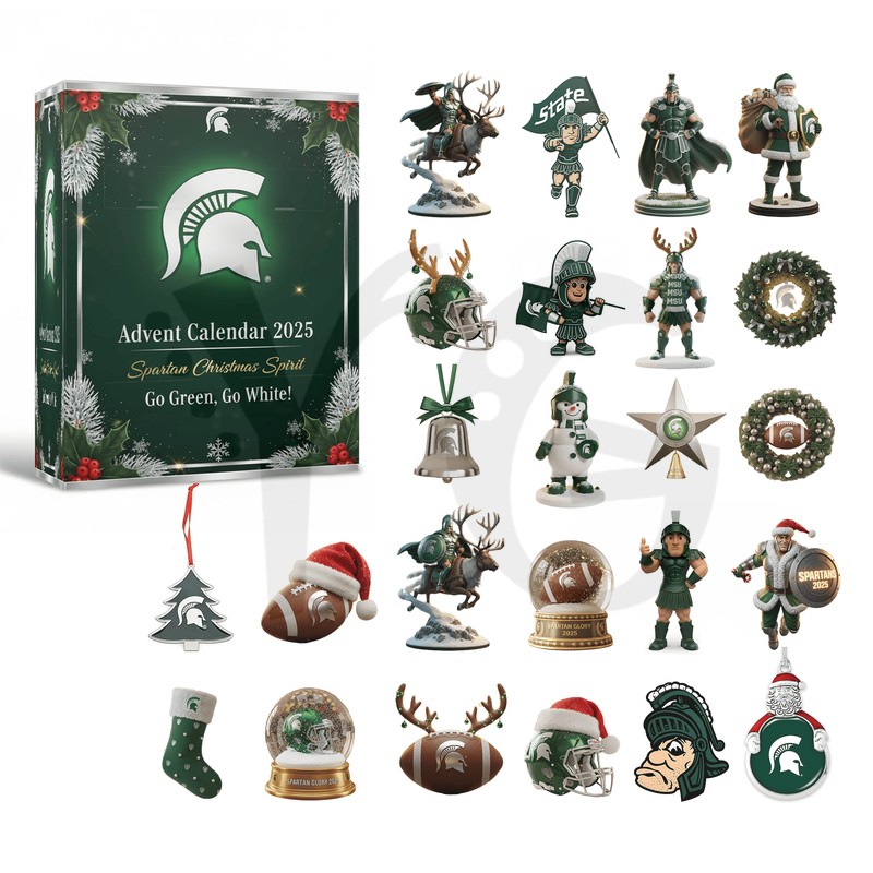 Michigan State Spartans Christmas Spirit Advent Calendar Michigan State Spartans Christmas Spirit Advent Calendar