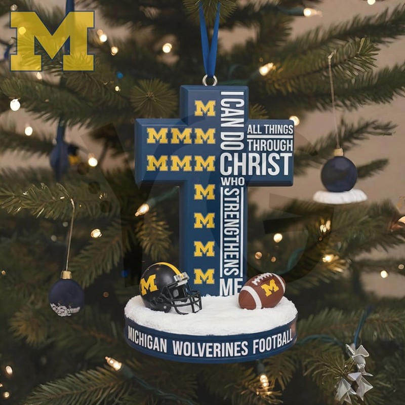 Michigan Wolverines I Saw Michigan Greatness Ornament Michigan Wolverines I Saw Michigan Greatness Ornament
