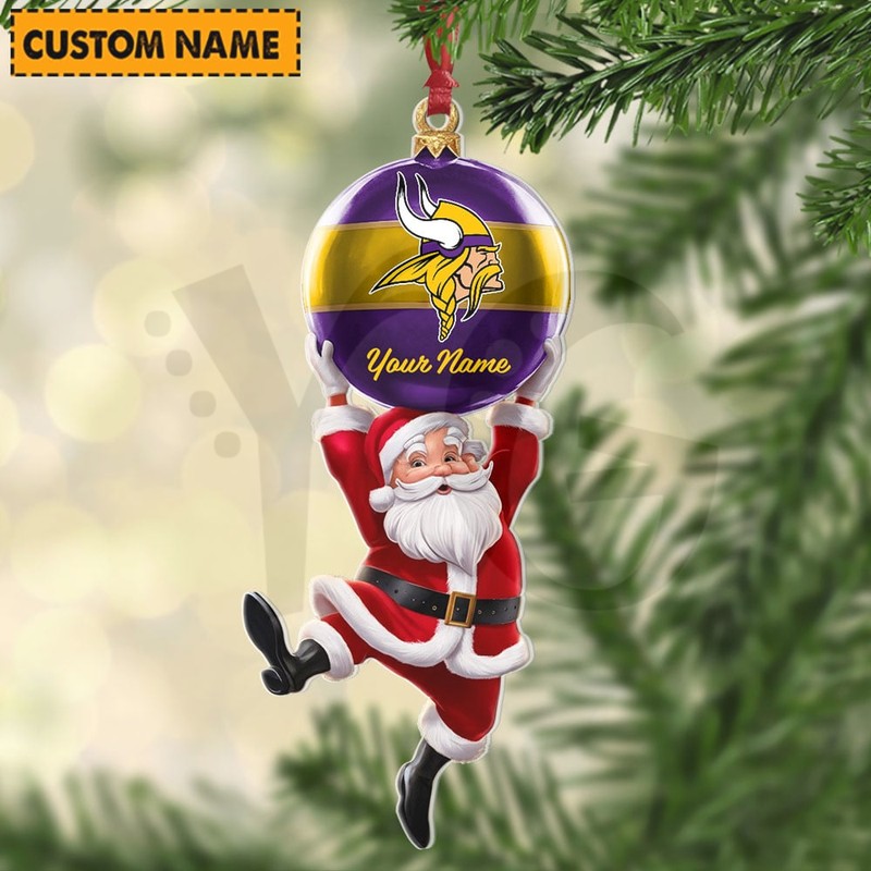 Minnesota Vikings NFL Personalized Christmas Limited Acrylic Ornament Minnesota Vikings NFL Personalized Christmas Limited Acrylic Ornament