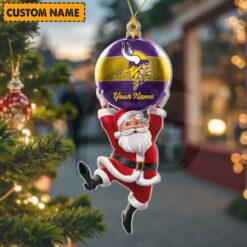 Minnesota Vikings NFL Personalized Christmas Limited Acrylic Ornament 3