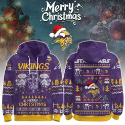 Minnesota Vikings Star Wars x Merry Christmas 2025 Limited Hoodie Minnesota Vikings Star Wars x Merry Christmas 2025 Limited Hoodie