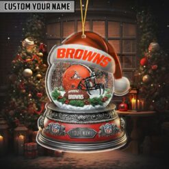 NFL Glass Snow Ball Helmet Football Limited Edition Ornaments 15