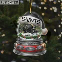 NFL Glass Snow Ball Helmet Football Limited Edition Ornaments 18