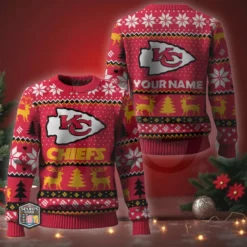 NFL Personalized Christmas Edition Ugly Sweater 12