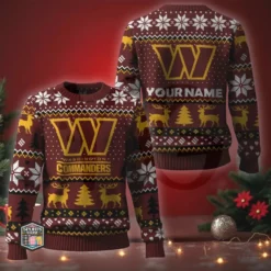 NFL Personalized Christmas Edition Ugly Sweater 25