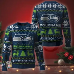 NFL Personalized Christmas Edition Ugly Sweater 26