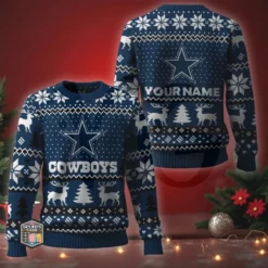 NFL Personalized Christmas Edition Ugly Sweater 28