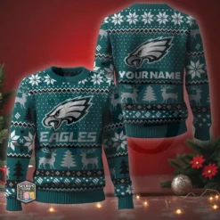 NFL Personalized Christmas Edition Ugly Sweater 30