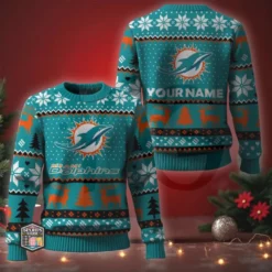 NFL Personalized Christmas Edition Ugly Sweater 9
