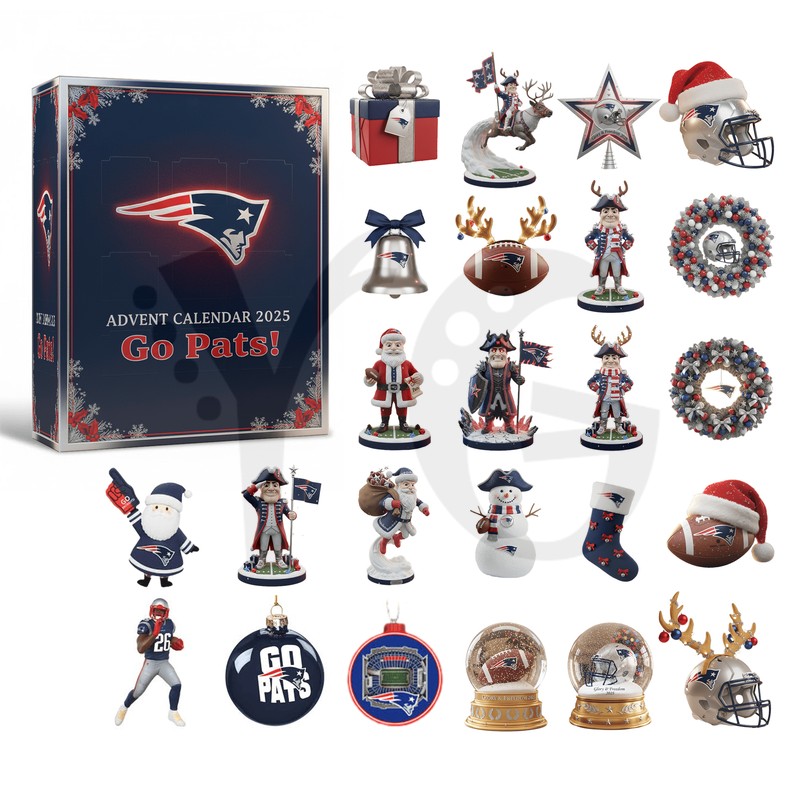 New England Patriots Go Pats 2025 Advent Calendar New England Patriots Go Pats 2025 Advent Calendar