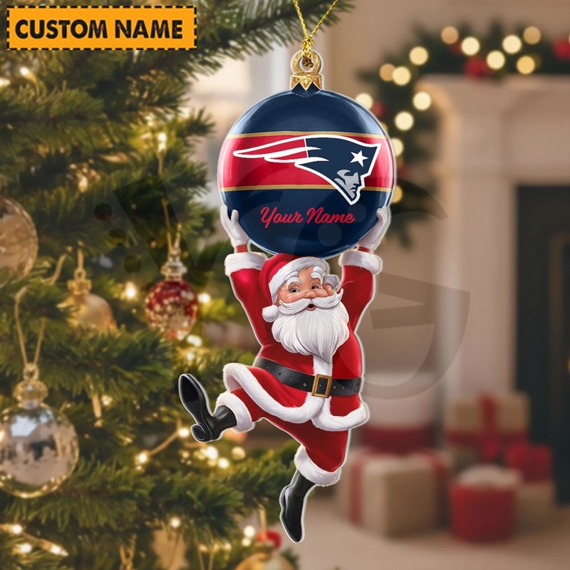 New England Patriots NFL Personalized Christmas Limited Acrylic Ornament New England Patriots NFL Personalized Christmas Limited Acrylic Ornament