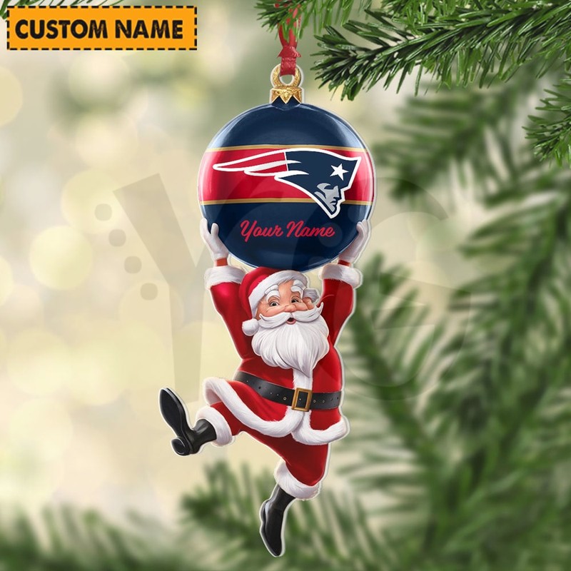 New England Patriots NFL Personalized Christmas Limited Acrylic Ornament New England Patriots NFL Personalized Christmas Limited Acrylic Ornament