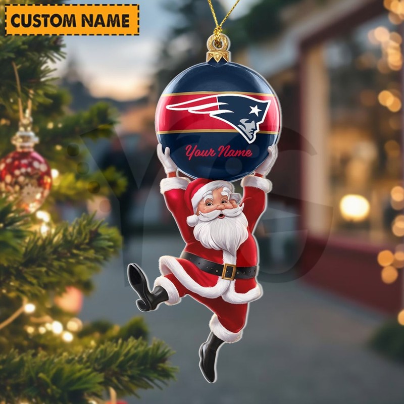 New England Patriots NFL Personalized Christmas Limited Acrylic Ornament New England Patriots NFL Personalized Christmas Limited Acrylic Ornament