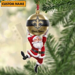 New Orleans Saints NFL Personalized Christmas Limited Acrylic Ornament