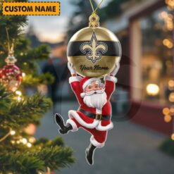 New Orleans Saints NFL Personalized Christmas Limited Acrylic Ornament 3