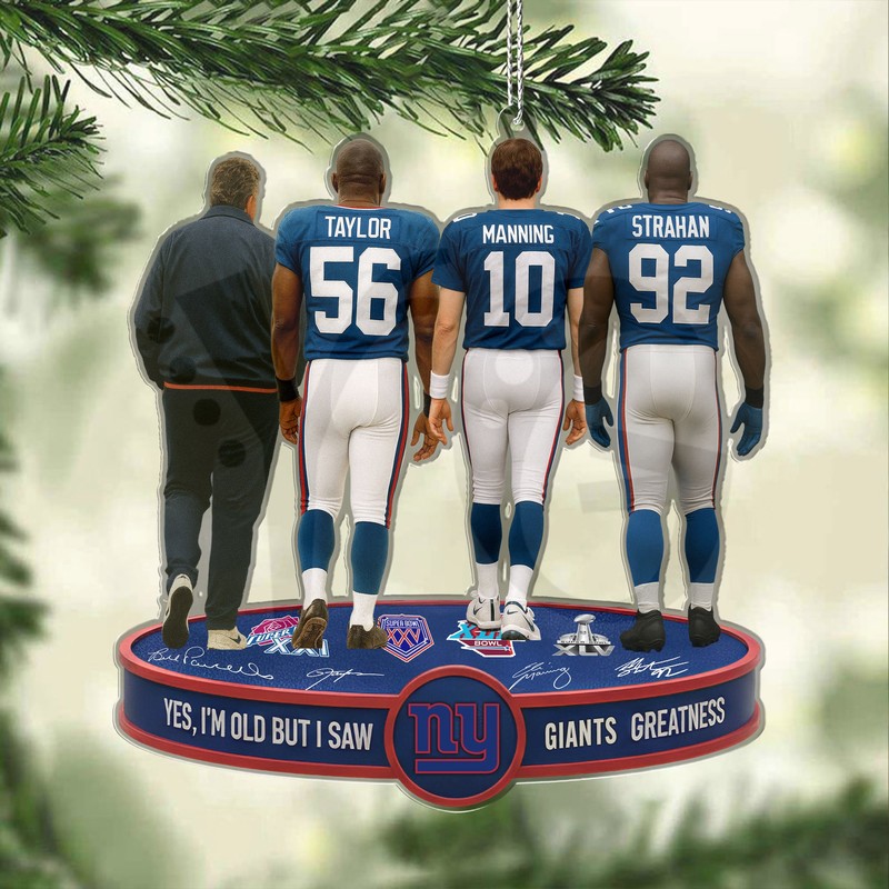 New York Giants Greatness Special Ornament New York Giants Greatness Special Ornament