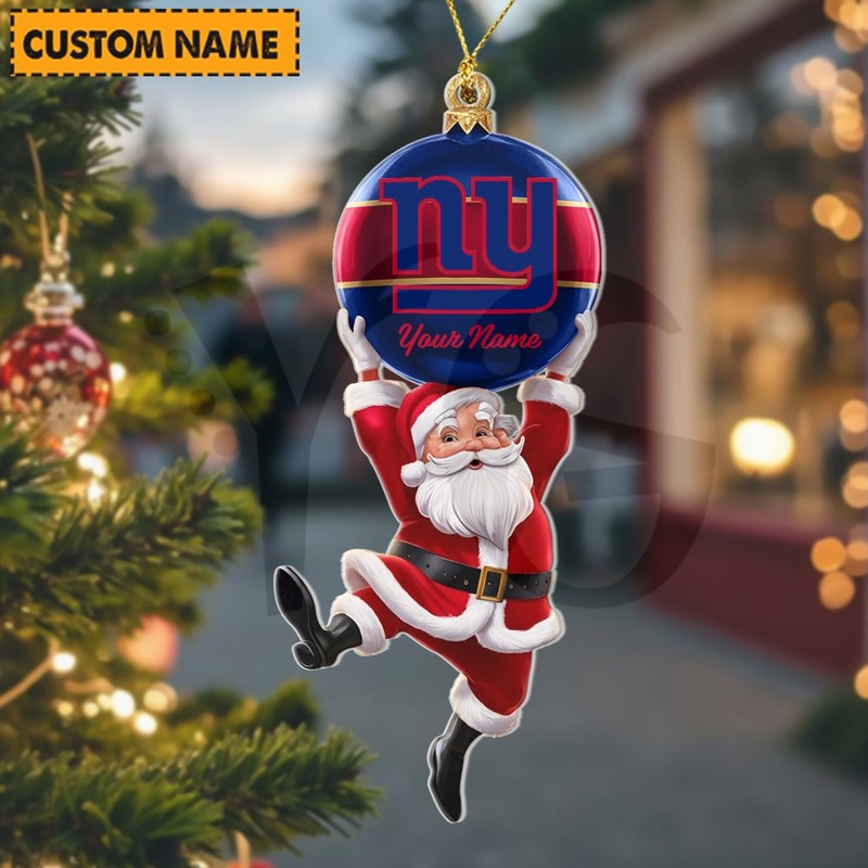 New York Giants NFL Personalized Christmas Limited Acrylic Ornament New York Giants NFL Personalized Christmas Limited Acrylic Ornament