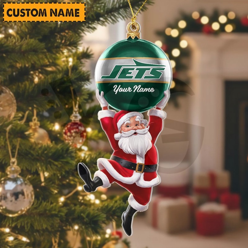 New York Jets NFL Personalized Christmas Limited Acrylic Ornament New York Jets NFL Personalized Christmas Limited Acrylic Ornament
