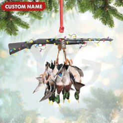 Personalized Duck Hunting Acrylic Ornament