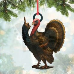 Personalized Funny Turkey Hilarious Christmas Ornament
